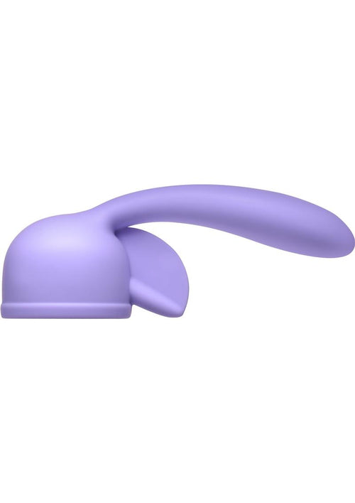 Load image 1 in gallery view. Wand Essentials Fluttering Kiss Dual Stimulation Silicone Attachment - Purple
