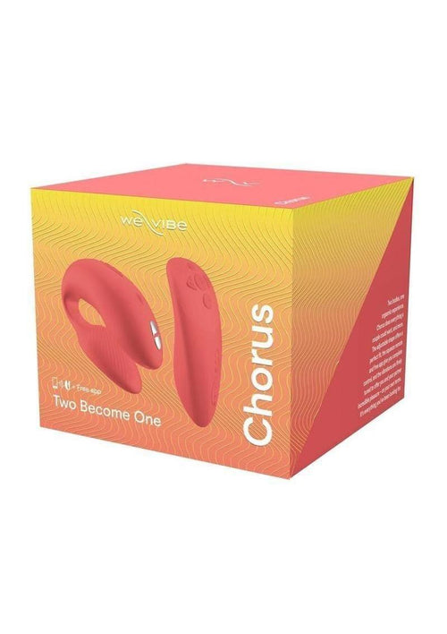 Load image 1 in gallery view. We-Vibe Chorus Rechargeable Silicone Couples Vibrator with Remote Control - Crave - Coral