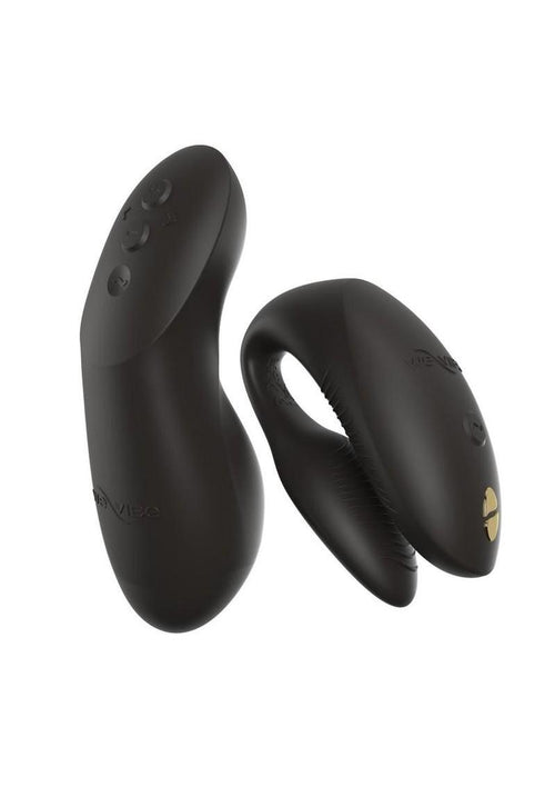 Load image 1 in gallery view. We-Vibe Chorus Rechargeable Silicone Couples Vibrator with Remote Control - Satin - Black