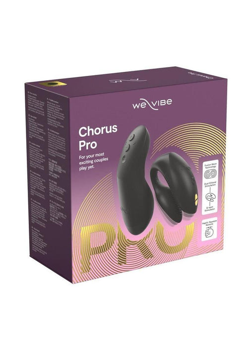 Load image 1 in gallery view. We-Vibe Chorus Rechargeable Silicone Couples Vibrator with Remote Control - Satin - Black