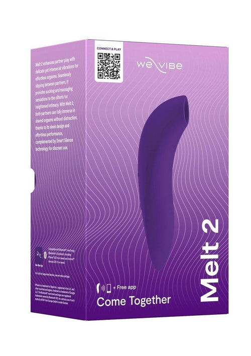 Load image 1 in gallery view. We-Vibe Melt 2 Rechargeable Silicone Couples Vibrator - Purple