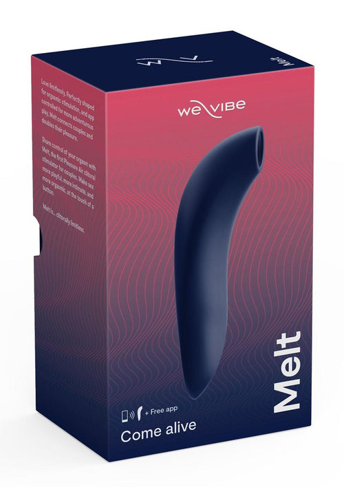 Load image 1 in gallery view. We-Vibe Melt Pleasure Air Rechargeable Silicone Clitoral Stimulator - Blue/Midnight Blue