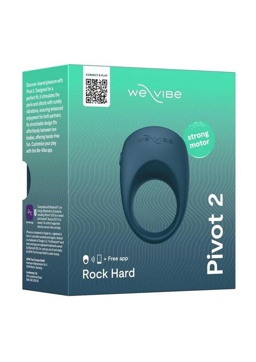 Load image 1 in gallery view. We-Vibe Pivot 2 Rechargeable Silicone Vibrating Cock Ring - Slate