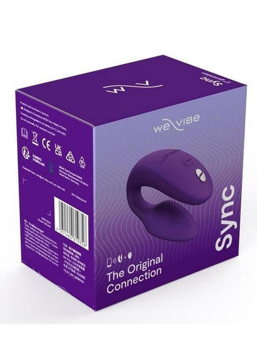 Load image 1 in gallery view. We-Vibe Sync 2nd Generation Rechargeable Silicone Couples Vibrator with Remote Control - Purple