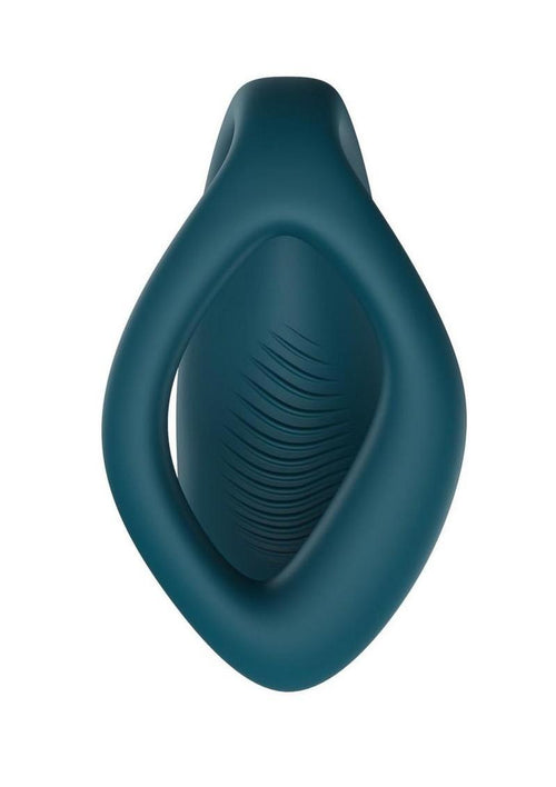 Load image 1 in gallery view. We-Vibe Sync O Rechargeable Silicone Couples Vibrator with Remote Control - Velvet - Green