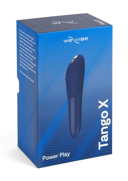 Load image 1 in gallery view. We-Vibe Tango X Rechargeable Clitoral Mini Bullet Vibrator - Blue/Midnight Blue