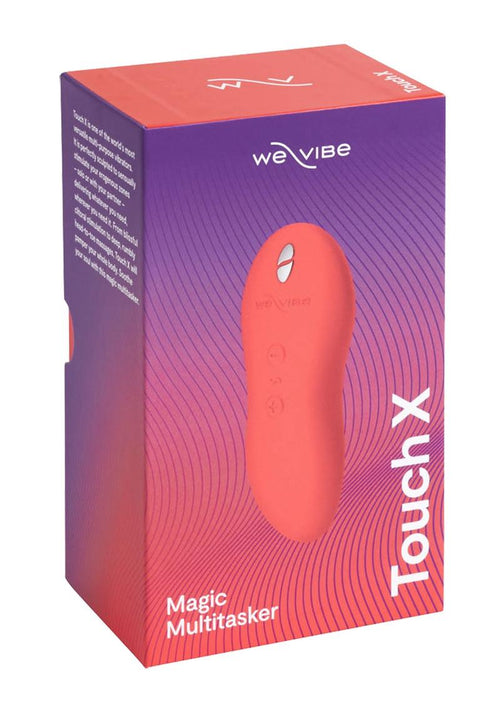 Load image 1 in gallery view. We-Vibe Touch X Rechargeable Silicone Clitoral Mini Vibrator - Crave - Coral
