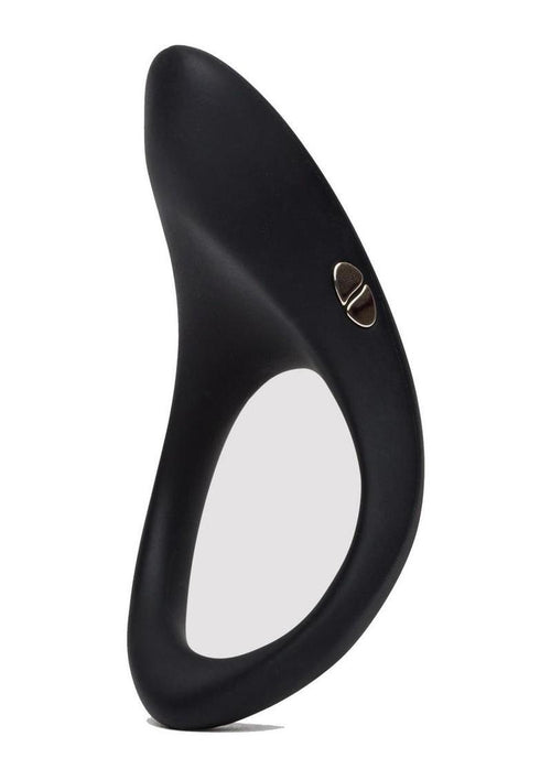 Load image 1 in gallery view. We-Vibe Verge 2 Rechargeable Silicone Vibrating Perineum Cock Ring - Black