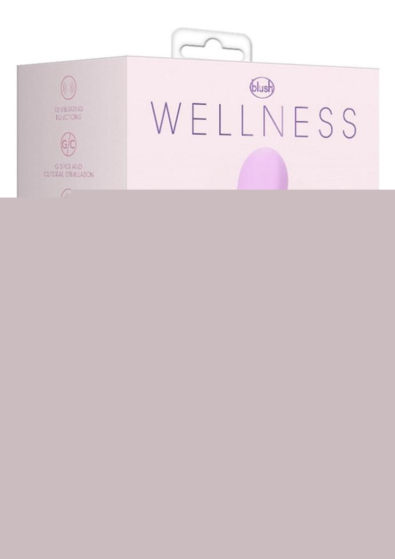 Wellness G Curve Rechargeable Silicone G-Spot Vibrator - Pink/Purple