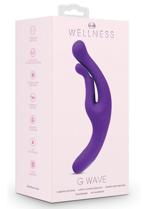 Load image 1 in gallery view. Wellness G Wave Rechargeable Silicone G-Spot Vibrator - Purple