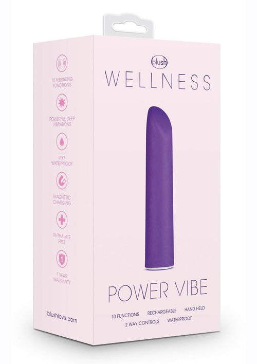 Load image 1 in gallery view. Wellness Rechargeable Power Vibrator - Purple