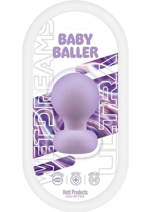 Load image 1 in gallery view. Wet Dreams Baby Baller Rechargeable Multi-Speed Mini Massager - Lavender