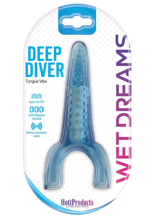 Load image 1 in gallery view. Wet Dreams Deep Diver Tongue Vibrator - Blue