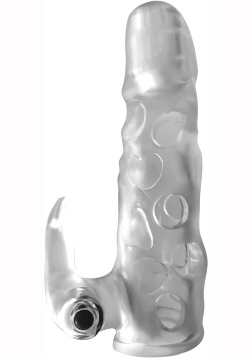Load image 1 in gallery view. Wet Dreams Jacked Rabbit Silicone Penis Extender - Clear