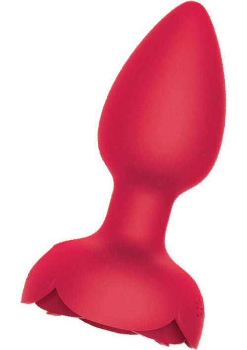 Load image 1 in gallery view. Wet Dreams Rosebud Tushy Light Silicone Butt Plug - Red