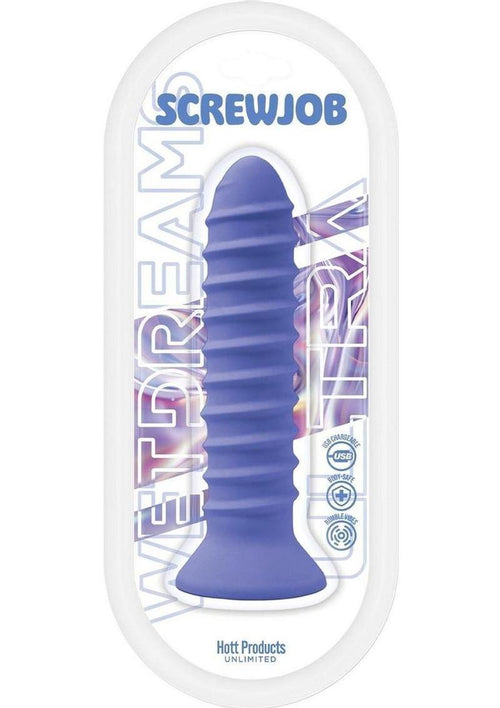Load image 1 in gallery view. Wet Dreams Screwjob Rechargeable Silicone Multi-Speed Screw Shape Vibe - Purple