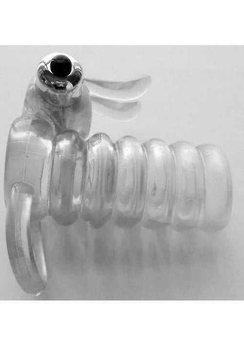 Load image 1 in gallery view. Wet Dreams Vibrating Plump Bunny Rabbit Sleeve - Clear