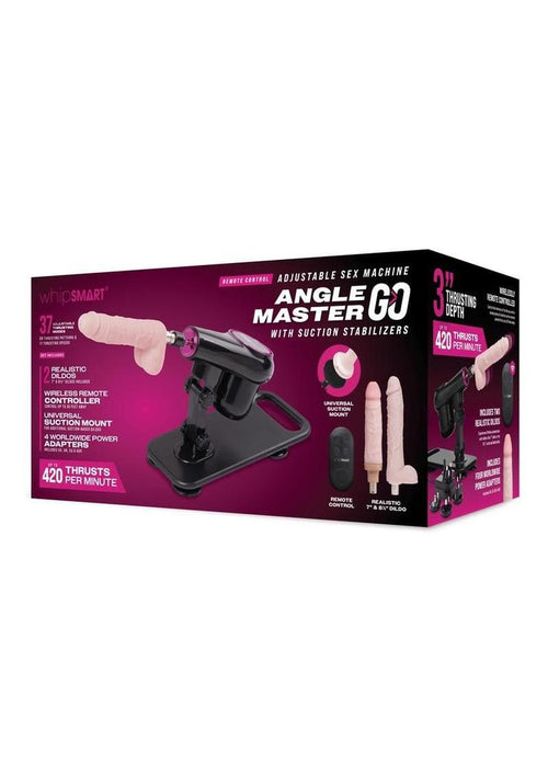 Load image 1 in gallery view. WhipSmart Angle Master Adjustable Sex Machine with Remote Control - Black