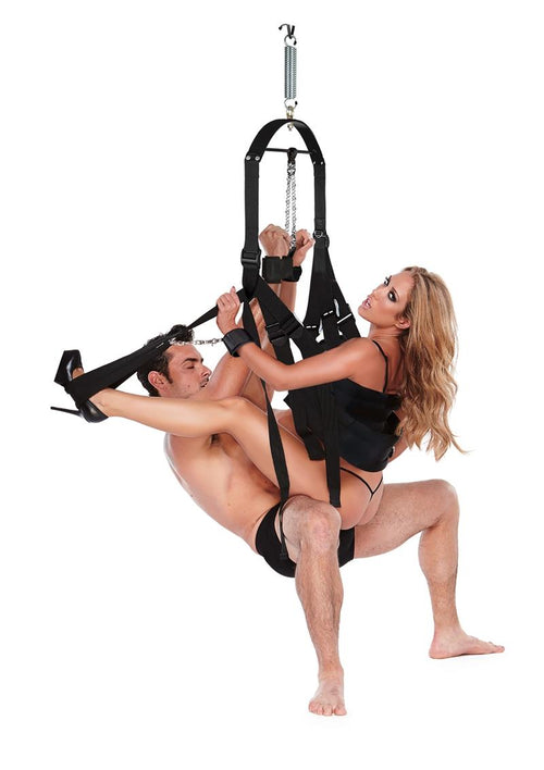 Load image 1 in gallery view. WhipSmart Bondage Pleasure Swing - Black