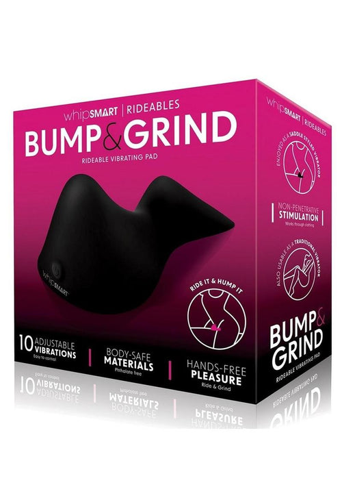 Load image 1 in gallery view. WhipSmart Bump and Grind Rechargeable Silicone Vibrating Pad - Black