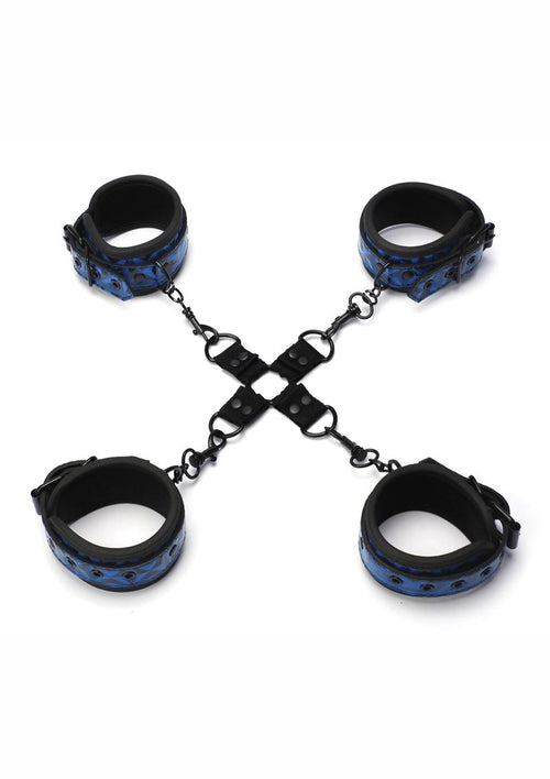 Load image 1 in gallery view. WhipSmart Deluxe Hogtie - Black/Blue