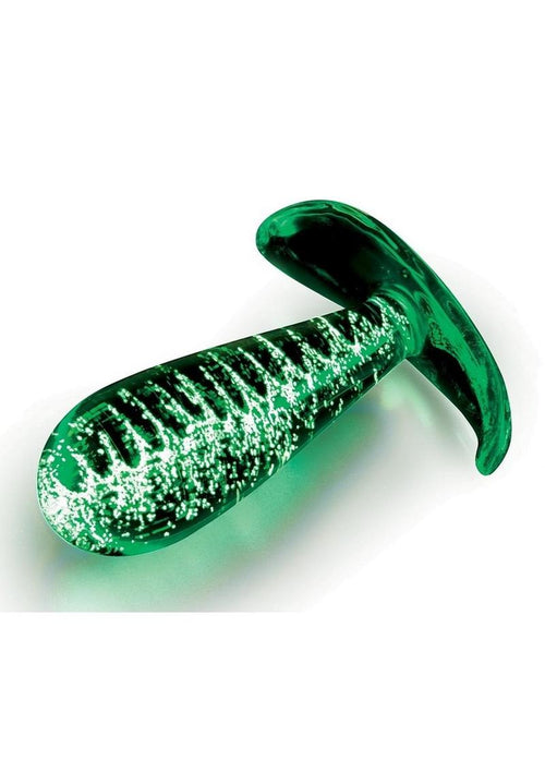Load image 1 in gallery view. WhipSmart Glass Butt Plug with Curved Base Whipsmart