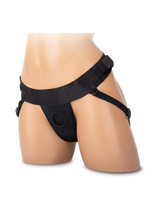 Load image 1 in gallery view. WhipSmart Jock Strap Harness - Black - Plus Size/Queen
