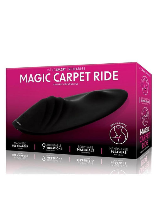 Load image 1 in gallery view. WhipSmart Magic Carpet Ride Rechargeable Silicone Vibrating Pad - Black