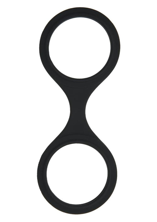 Load image 1 in gallery view. WhipSmart Quickie Cuffs with Eye Mask - Black - Large/Medium