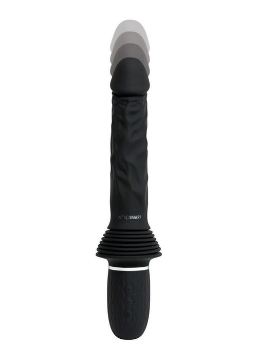 Load image 1 in gallery view. WhipSmart Thrusting Rechargeable Silicone Cock with Remote - Black