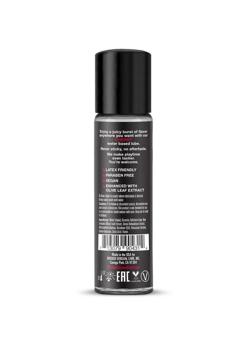 Load image 1 in gallery view. Wicked Aqua Water Based Flavored Lubricant Cherry - 1oz