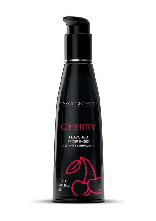 Load image 1 in gallery view. Wicked Aqua Water Based Flavored Lubricant Cherry - 4oz