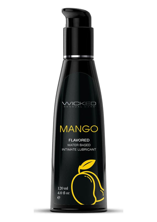 Load image 1 in gallery view. Wicked Aqua Water Based Flavored Lubricant Mango - 4oz