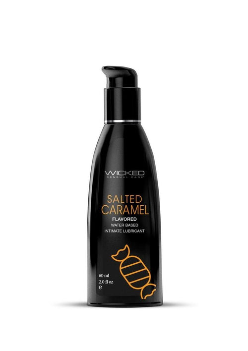 Load image 1 in gallery view. Wicked Aqua Water Based Flavored Lubricant Salted Caramel - 2oz
