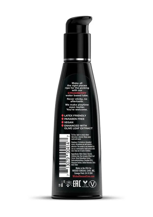 Load image 1 in gallery view. Wicked Aqua Water Based Flavored Lubricant Strawberry - Its Cassidy Bybee
