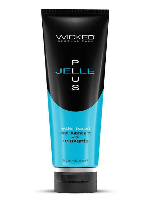 Load image 1 in gallery view. Wicked Jelle Plus Water Based Anal Lubricant with Relaxants - 8oz