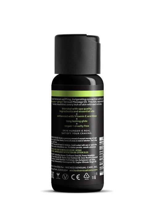 Load image 1 in gallery view. Wicked Sensual Massage Oil 4oz - Lemongrass and Ginger