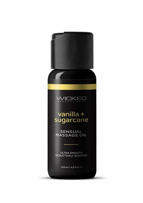 Load image 1 in gallery view. Wicked Sensual Massage Oil 4oz - Vanilla and Sugarcane
