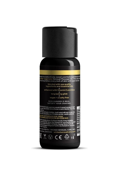 Load image 1 in gallery view. Wicked Sensual Massage Oil 4oz - Vanilla and Sugarcane