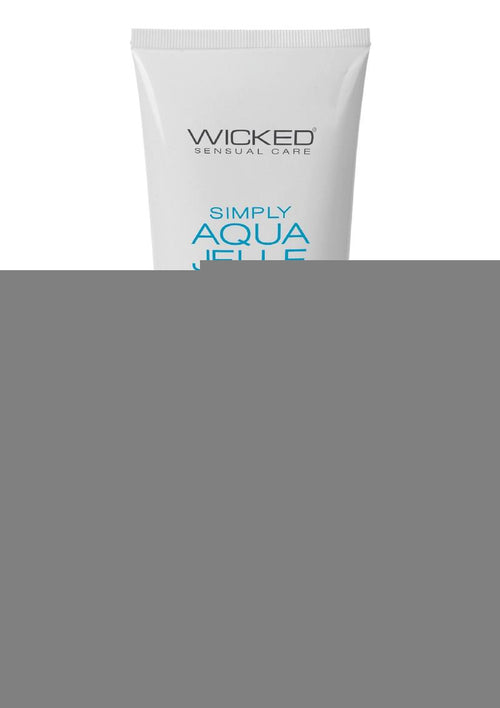 Load image 1 in gallery view. Wicked Simply Aqua Jelle Water Based Lubricant with Olive Leaf Extract - 4oz Tube