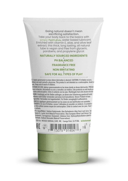 Load image 1 in gallery view. Wicked Simply Natural Water Based Gel - 4oz