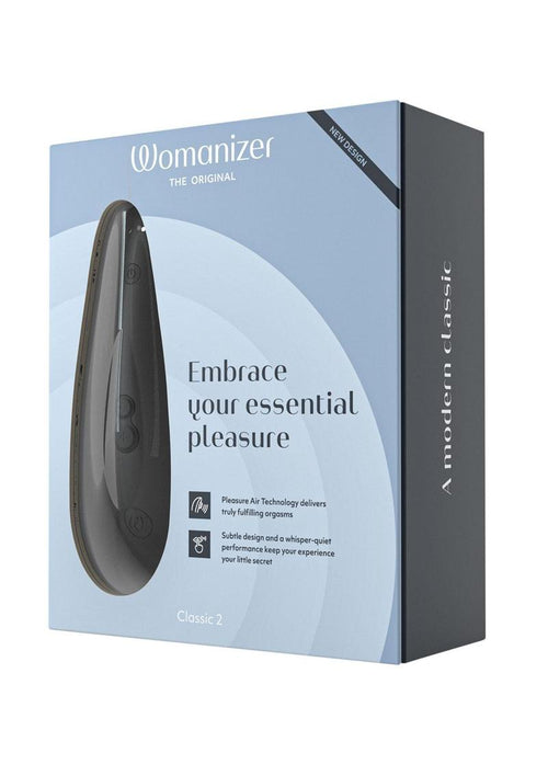 Load image 1 in gallery view. Womanizer Classic 2 Rechargeable Silicone Clitoral Stimulator - Black