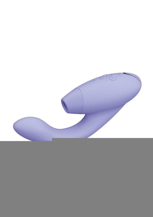 Load image 1 in gallery view. Womanizer Duo 2 Silicone Rechargeable Clitoral and G-Spot Stimulator - Lilac/Purple