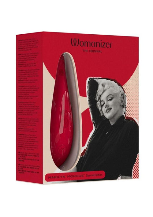 Load image 1 in gallery view. Womanizer Marilyn Monroe Special Edition Rechargeable Clitoral Stimulator - Red/Vivid Red