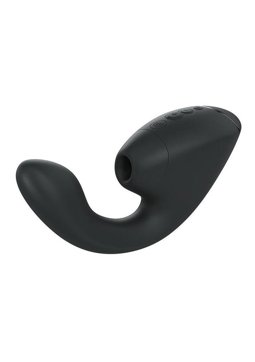 Load image 1 in gallery view. Womanizer Next Duo Rechargeable Silicone Dual G-Spot and Clitoral Stimulator - Black
