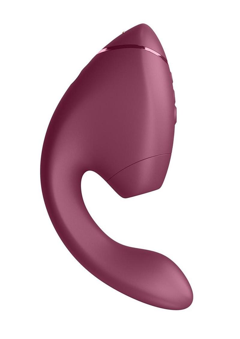 Womanizer Next Duo Rechargeable Silicone Dual G-Spot and Clitoral Stimulator - Dark Womanizer