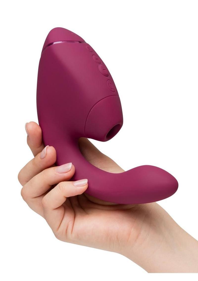 Womanizer Next Duo Rechargeable Silicone Dual G-Spot and Clitoral Stimulator - Dark Womanizer