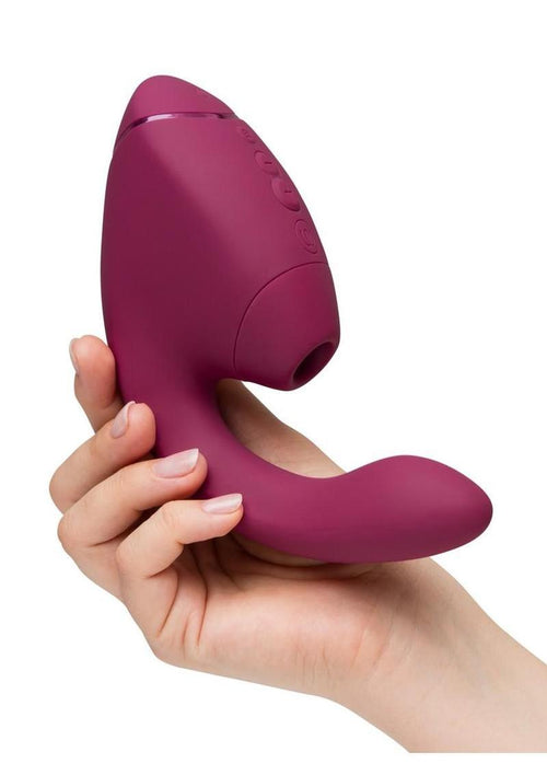 Load image 1 in gallery view. Womanizer Next Duo Rechargeable Silicone Dual G-Spot and Clitoral Stimulator - Dark Womanizer