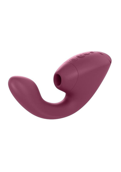 Load image 1 in gallery view. Womanizer Next Duo Rechargeable Silicone Dual G-Spot and Clitoral Stimulator - Dark - Pink