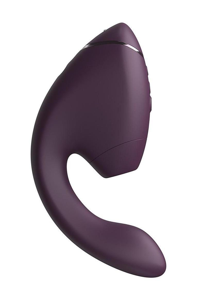 Womanizer Next Duo Rechargeable Silicone Dual G-Spot and Clitoral Stimulator - Dark Womanizer